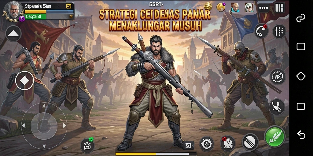 Tampilan permainan strategis mendebarkan di 55RT.