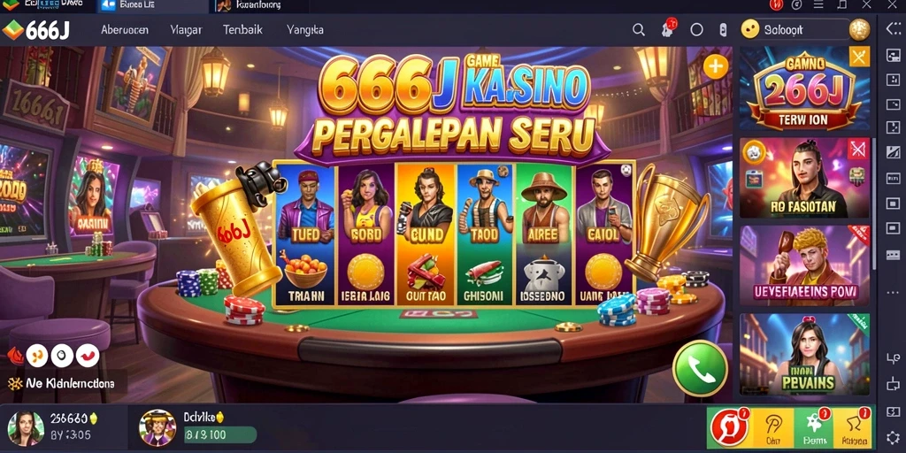 Tampilan menarik dari gameplay Kasino yang mendebarkan.