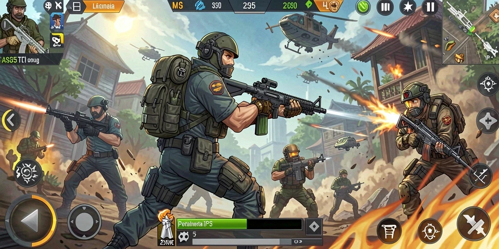 Gameplay menegangkan dengan aksi tembak-menembak di <strong>ASG55</strong>