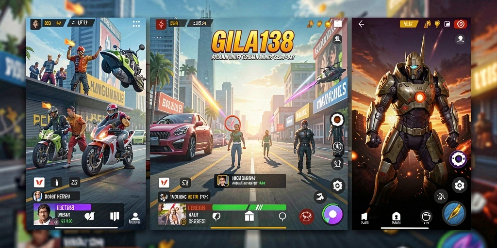 Tampilan antarmuka GILA138 yang sederhana dan intuitif.