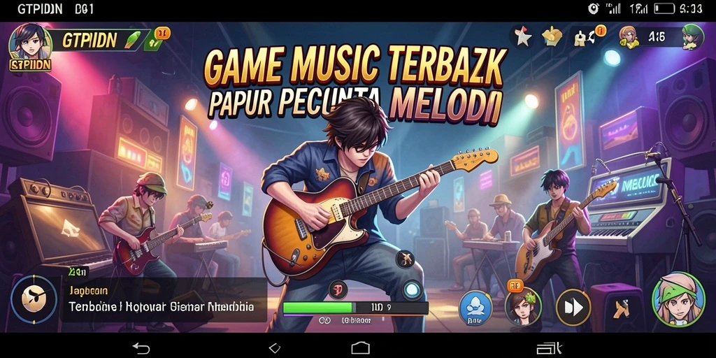 Tangkapan layar GTPIDN menampilkan pengalaman bermain musik yang seru dan interaktif.