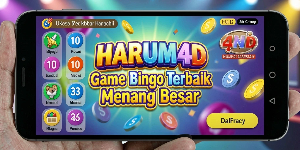 Tampilan gameplay seru dalam aplikasi Bingo HARUM4D.
