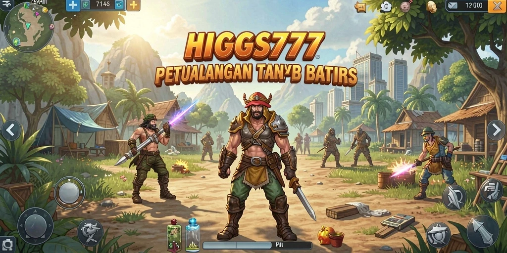 Tampilan gameplay seru di dunia terbuka HIGGS777.