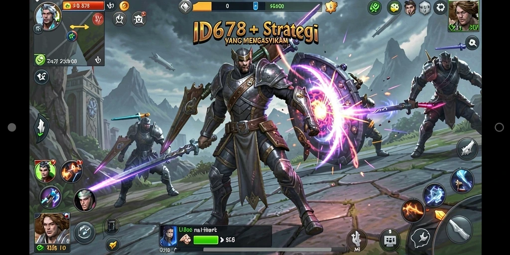 Screenshot ID678 menunjukkan aksi strategi mendalam di gameplay.