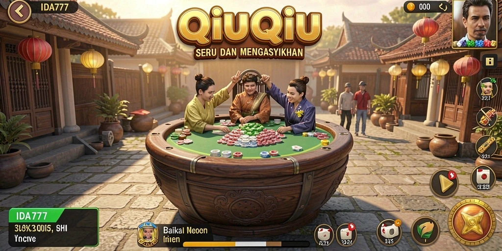 Tampilan gameplay QiuQiu yang menarik dalam IDA777