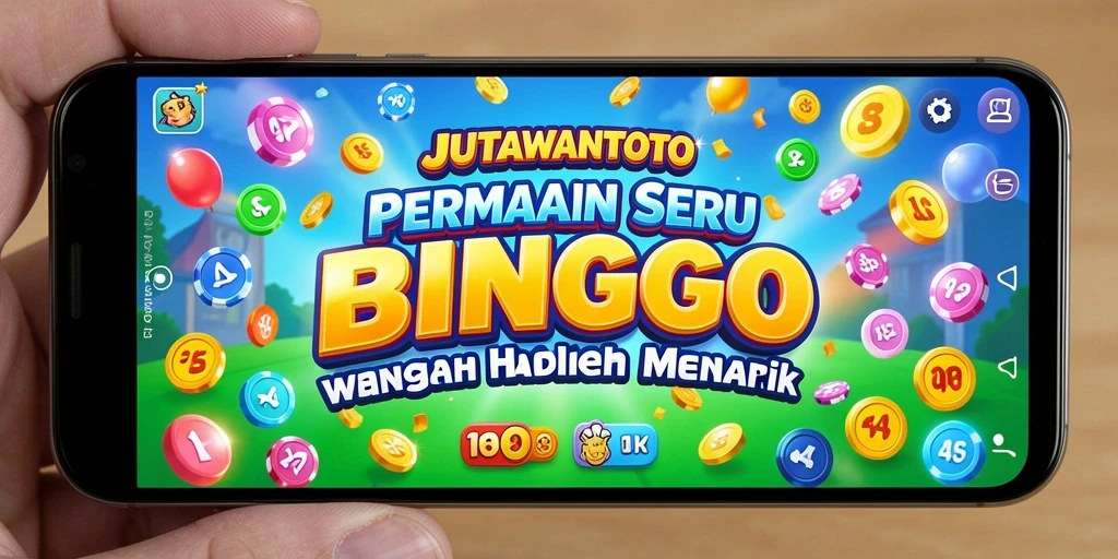 Tampilan antarmuka permainan Bingo JUTAWANTOTO yang menarik.