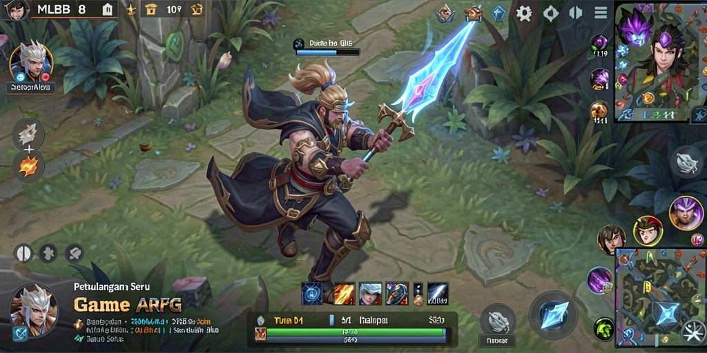 Screenshot utama MLBB8 menampilkan aksi seru dalam gameplay ARPG.