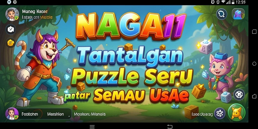 Tampilan gameplay seru NAGA11 yang penuh tantangan puzzle.