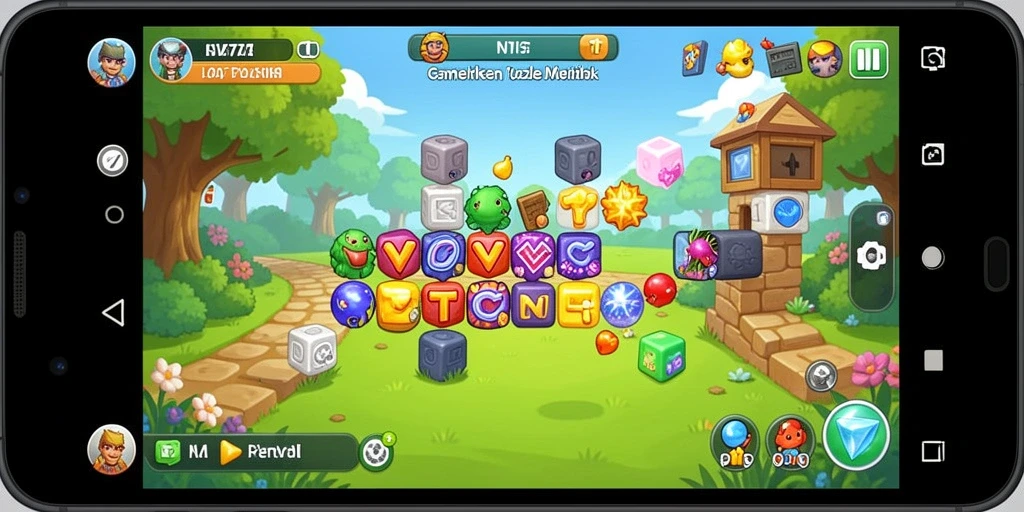 Screenshot NV77 menampilkan gameplay yang penuh warna dan menantang.
