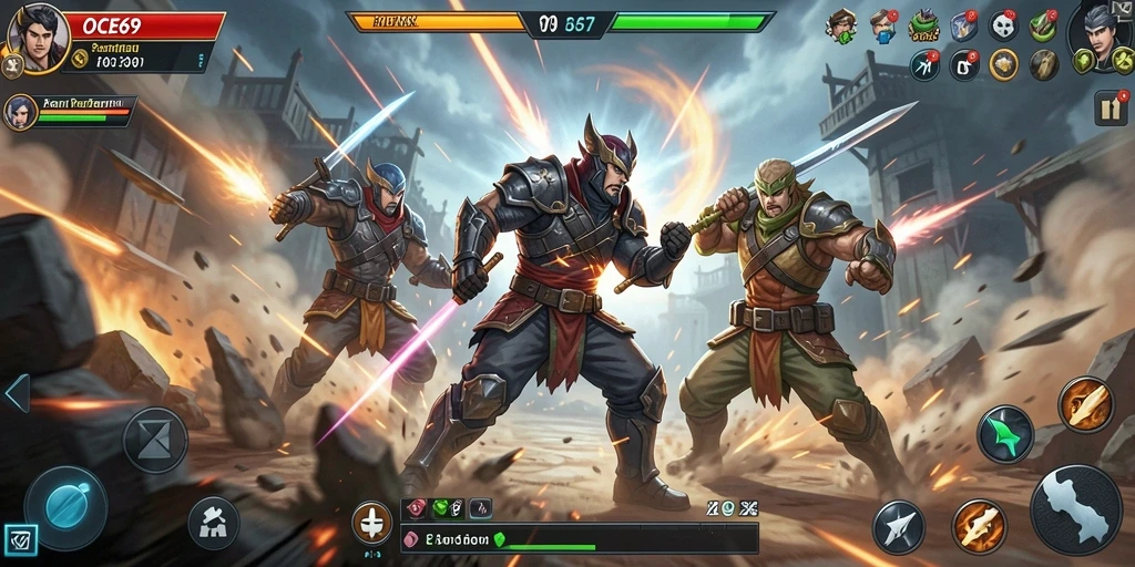 Tampilan gameplay seru OCE69 dengan aksi mendebarkan.