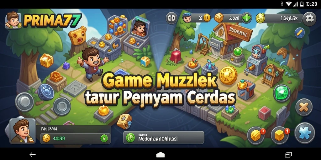 Tampilan gameplay Puzzle yang menarik di PRIMA77.