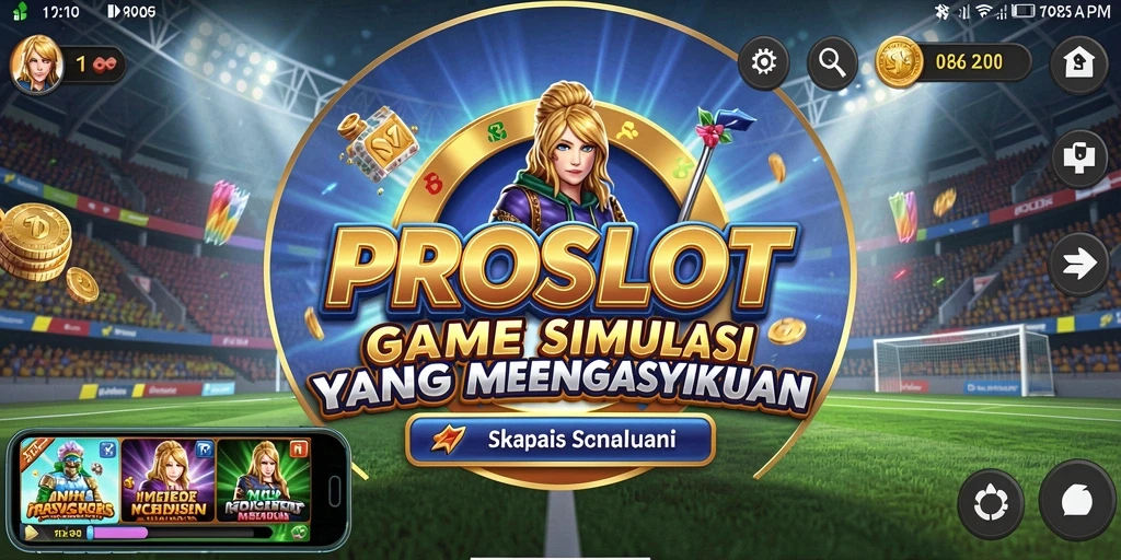 Tampilan gameplay menarik dalam PROSLOT dengan berbagai mesin slot.