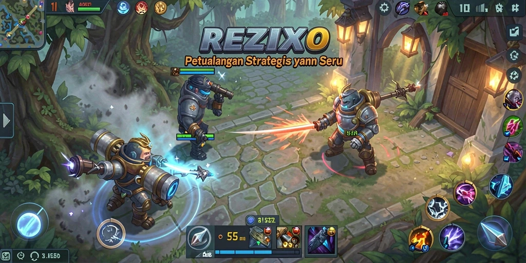 Tampilan gameplay menarik dalam petualangan strategis.
