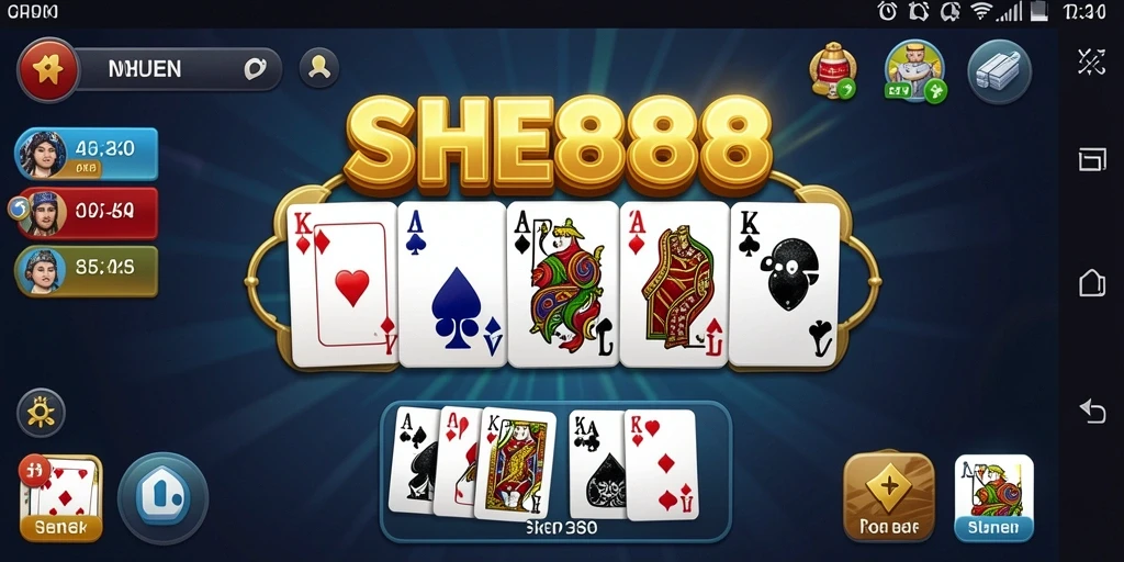 Tampilan gameplay seru dari SHE888 dalam permainan Domino.
