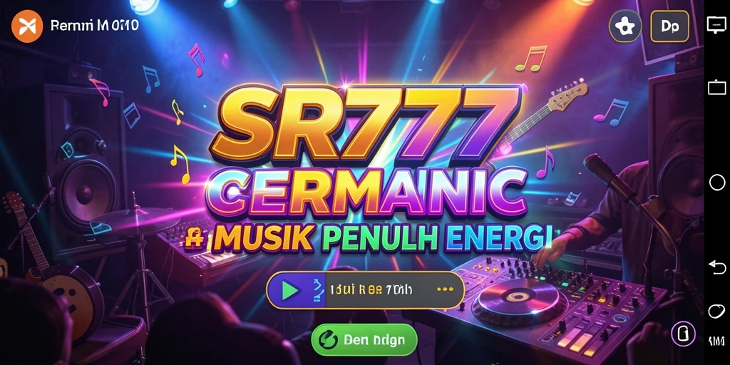 Tampilan gameplay SR777 yang penuh warna dan dinamis.