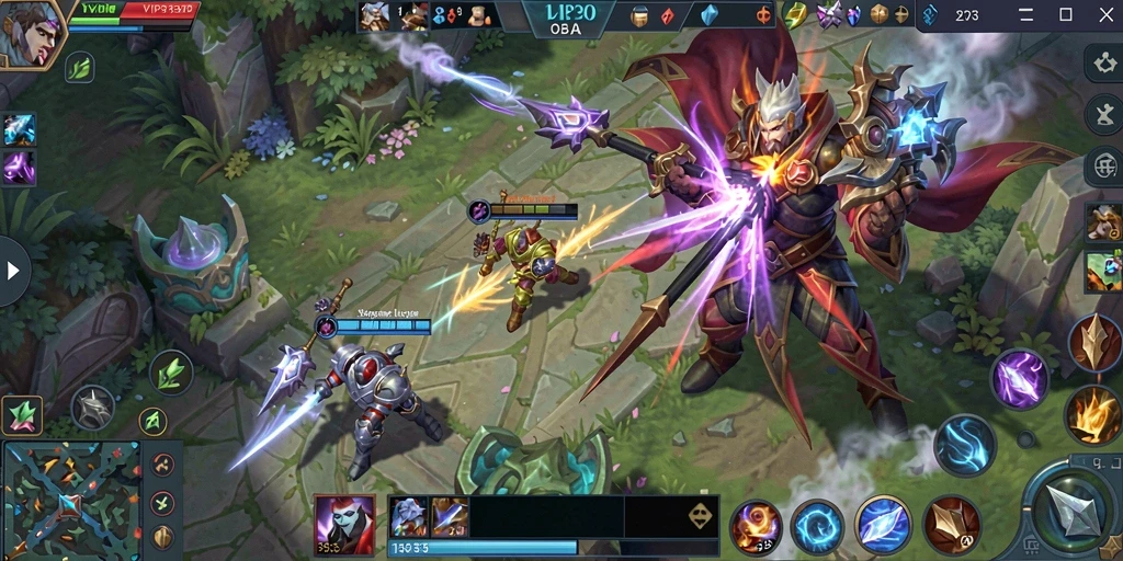 Screenshot gameplay VIP333 yang menampilkan pertarungan seru antara karakter.