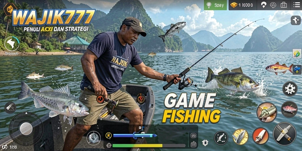 Tampilan gameplay memancing yang menakjubkan di WAJIK777.