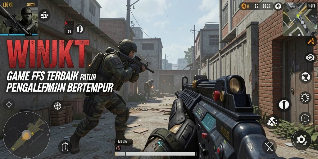 Screenshot gameplay WINJKT menampilkan aksi FPS yang mendebarkan.
