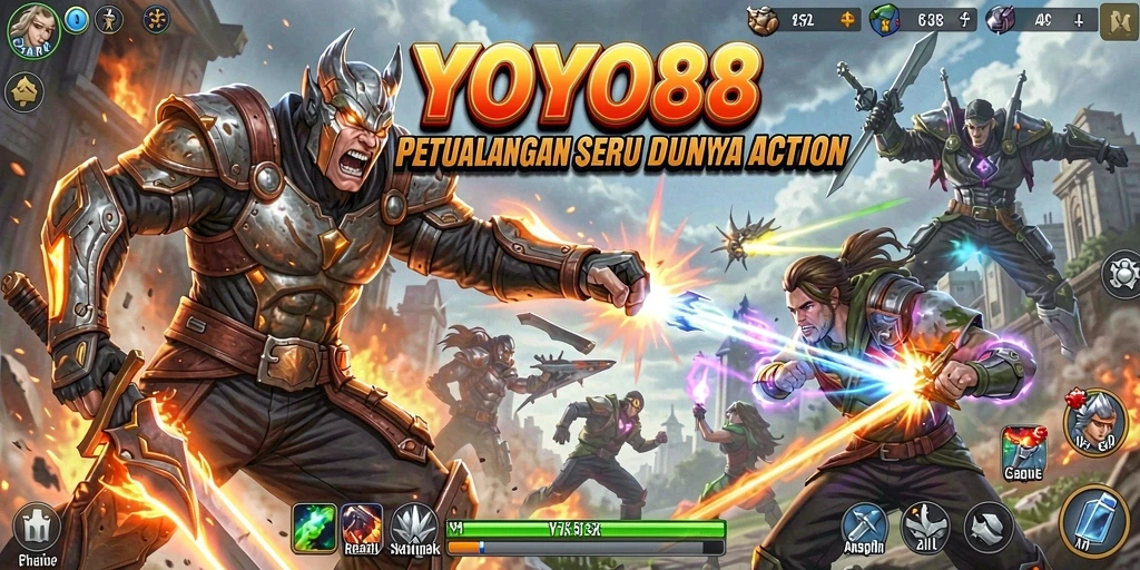 Screenshot YOYO88 menampilkan aksi seru dalam pertempuran mendebarkan.